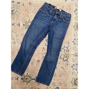Levis 502 Regular Taper Boys Blue Denim Jeans Medium Wash Size 10 Reg Adjustable